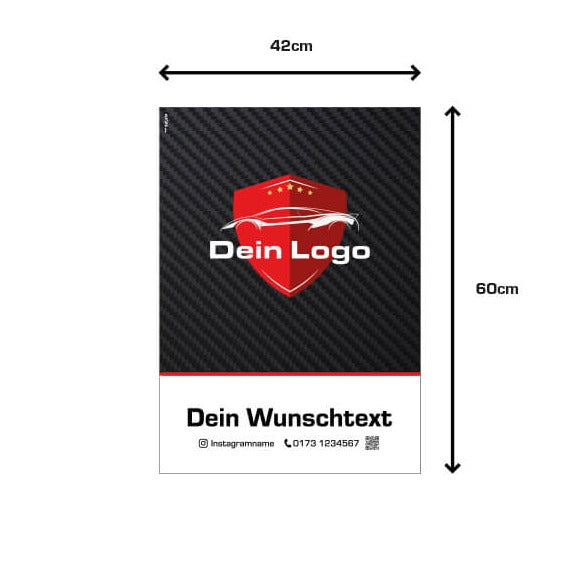 Großraum Papierfußmatten mit deinem Logo