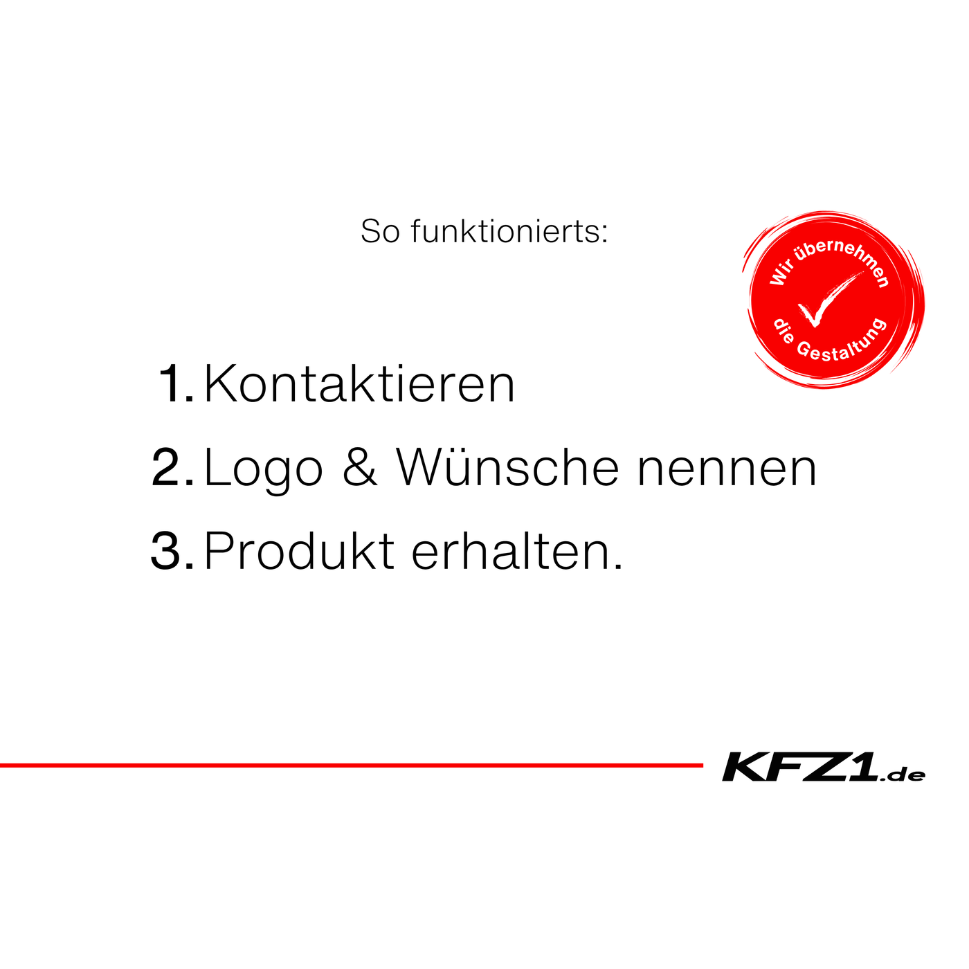 KFZ Kennzeicheneinleger / Miniletter mit Logo bedruckt