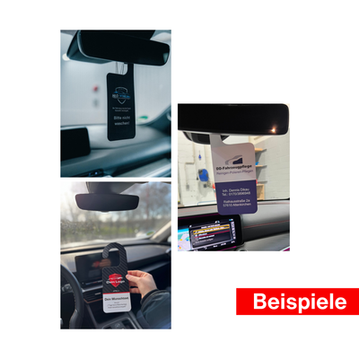 Individuelle Spiegelanhänger mit deinem Logo
