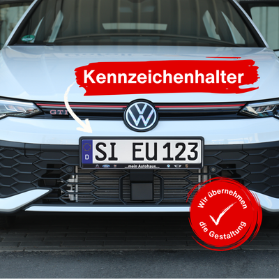 Bedruckte Kfz Kennzeichenhalter mit Logo Kennzeichenrahmen Kennzeichenverstärker