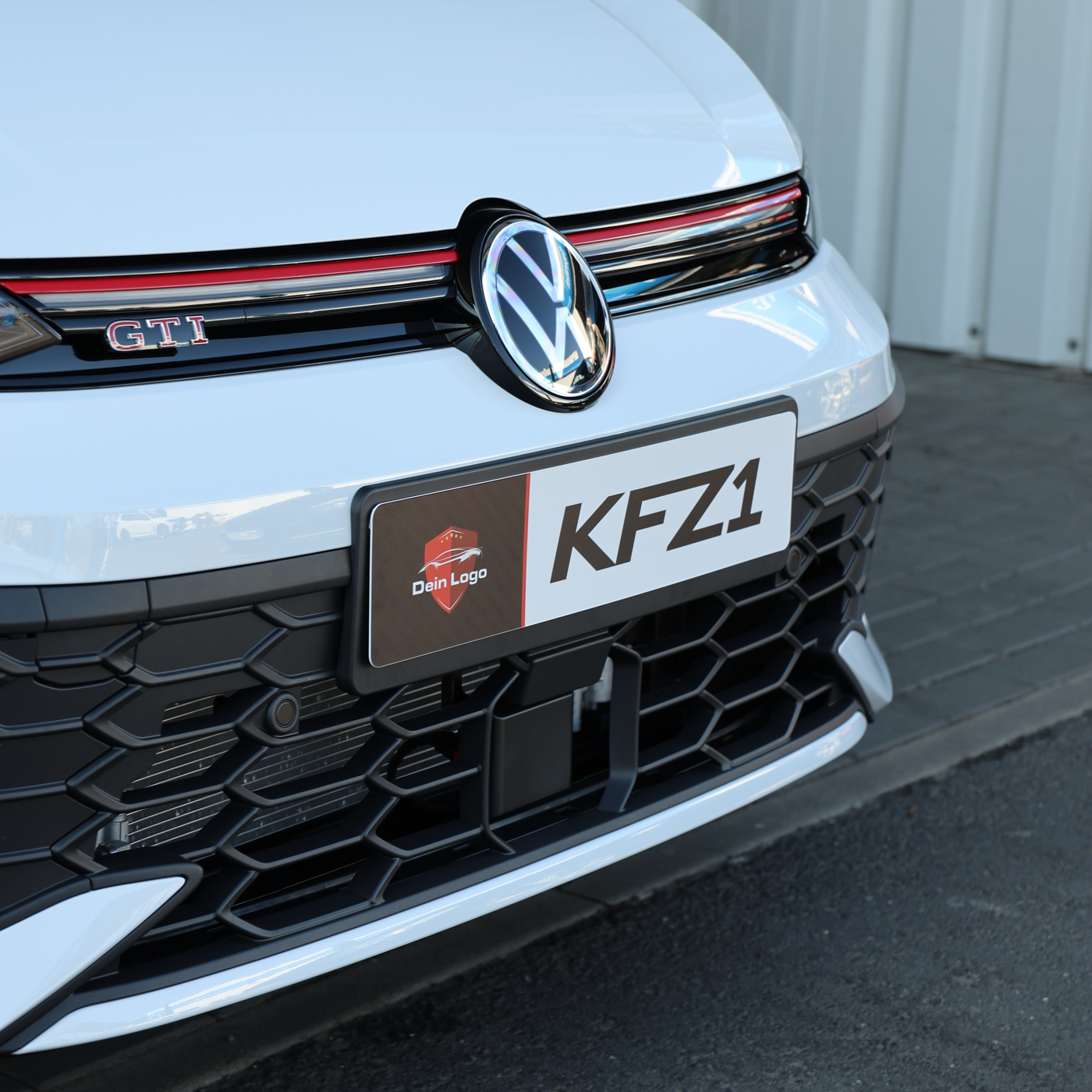 KFZ Kennzeicheneinleger / Miniletter mit Logo bedruckt